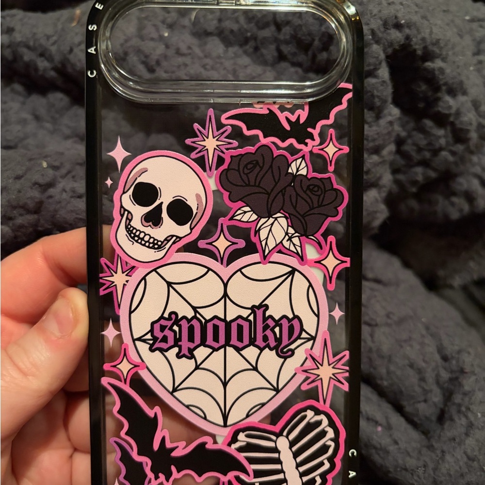 Casetify Spooky Skull and Roses Phone Case